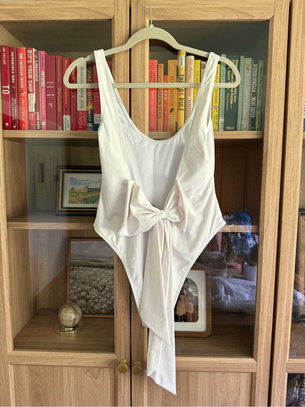 BRIDAL Women’s white Bow-back One-Piece Swimsuit
